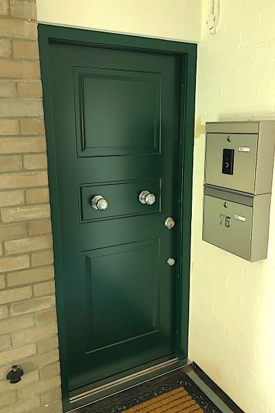 Green security door