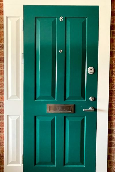 Green security door