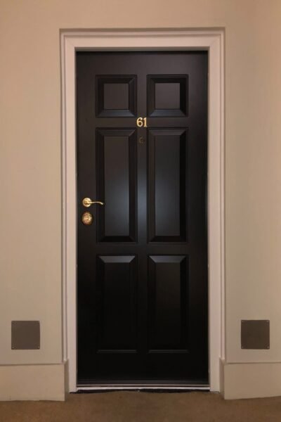 Black flat security door London