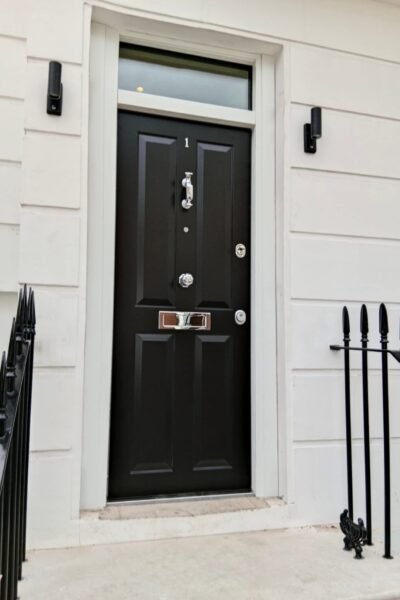 Magnificent black security door
