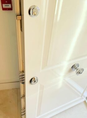 Security door installed in Knightsbridge SW7.