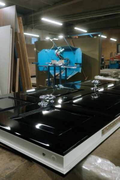 black high gloss safety door